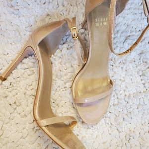 Stuart Weitzman Nudistsong Sandal Heels US8